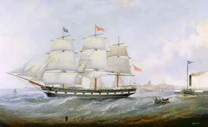 Statek „Salacia” u ujścia Tyne