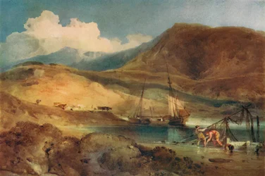 Cader Idris, z Barmouth Sands, ok. XIX w.
