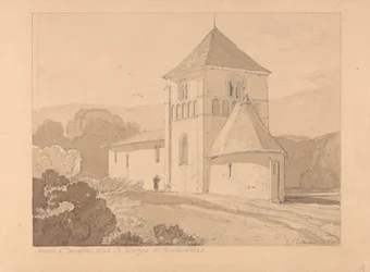 Kościół w Yainville, niedaleko Saint Georges de Bocherville, Normandia
