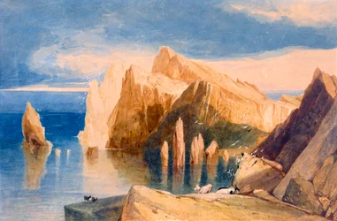 Klify na północno-wschodniej stronie Point Lorenzo, Madera, ok. 1800-1840.