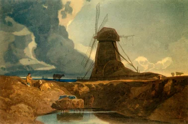 „Draining Mill, Lincolnshire”, 1810, 1947.