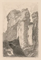 Liber Studiorum: Płyta 24, Zamek Ragland, Monmouthshire