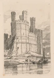 Księga Studiów: Tablica 28, Zamek Caernarvon, Płn. Walia