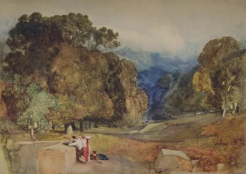 Scena parkowa, 1923