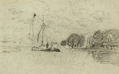 Barka żaglowa (węgiel drzewny)