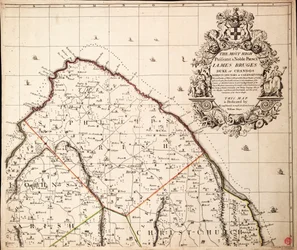 Nowa i dokładna mapa wyspy Barbados w Ameryce według badań przeprowadzonych w latach 1717-1721 przez Williama Mayo