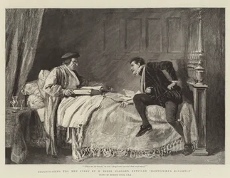 Ilustruje nową historię H Ridera Haggarda zatytułowaną Montezuma