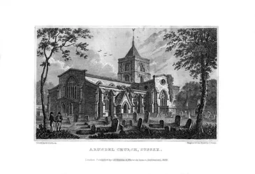 Kościół Arundel, West Sussex, 1829.