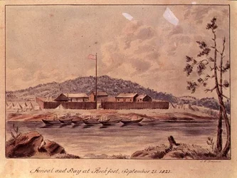 Przyjazd i pobyt w Rockfort, 1821 (toaleta na papierze)
