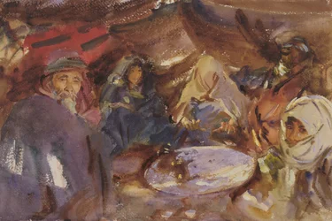 Arabscy Cyganie w namiocie, 1905-06