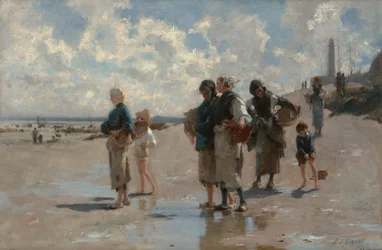 Połów ostryg w Cancale