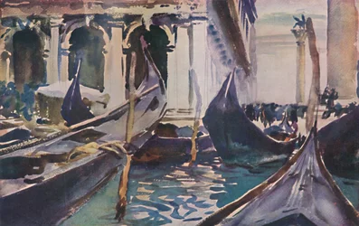 Gondole nad Piazzetta, ok. 1904, 1925.