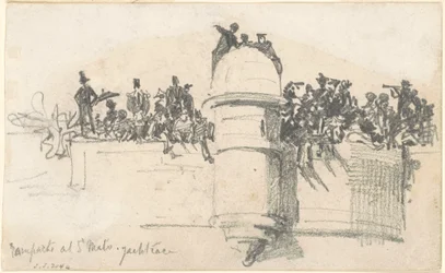 Mury obronne na regatach St. Malo Yacht Race, 1875.