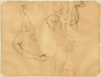 Studia aktów męskich [verso], 1918-1919.