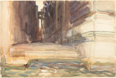 Calle della Rosa z Monte di Pietà, Wenecja, ok. godz. 1904.
