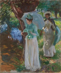 Dwie dziewczyny z parasolami, 1888