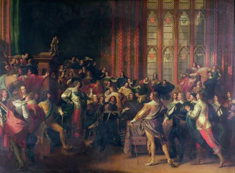 Karol I (1600-49) domagający się pięciu członków Izby Gmin w 1642 r.