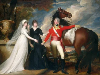 Pułkownik William Fitch i jego siostry Sarah i Ann Fitch, 18001801.
