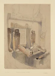 Mumie w Bristol Institution, ok. 1834 (akwarela i ołówek na papierze)