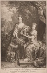 Lady Frances i Lady Catherine Jones Córki Wielce Szanownego Richarda Earla Ranleagh