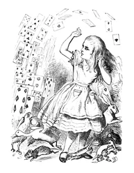 Talia kart przelatująca nad Alicją, 1889