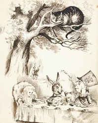 Scena z Herbatki Szalonego Kapelusznika, c.1865