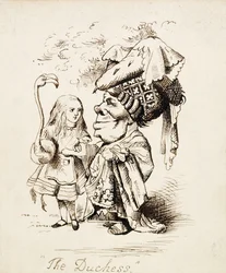 Księżna, c.1865 (pióro i brązowy atrament)