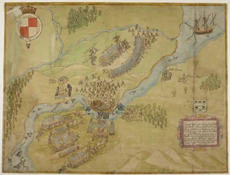 Bawełna Augustus I ii 38, Kolorowy rysunek bitwy pod Ballyshannon