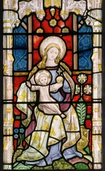 Madonna z Dzieciątkiem, c.1863 (witraże)