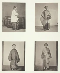 Dama z kantonu, pokojówka pani, panna młoda i pan młody, ok. godz. 1868.