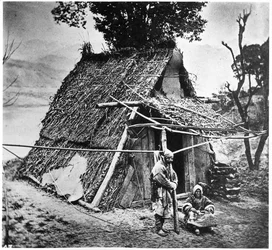 Chata górska, prowincja Huzeh, ok. 1867-72