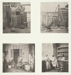 Herbaty z kaparami i proszkiem strzelniczym, Ważenie herbaty na eksport, Herbaciarnia..., ok. 1900 1868.