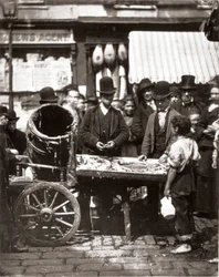 Tanie ryby z St-Giles, z „Street Life in London”, J. Thomson i Adolphe Smith