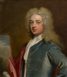 Portret Sir Orlando Bridgemana, 4 Bt (1695-1764), ok. 1715-39 (olej na płótnie)