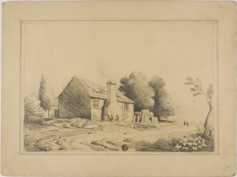 Domek obok ścieżki