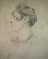 Portret Matyldy Lowry (ołówek na papierze)