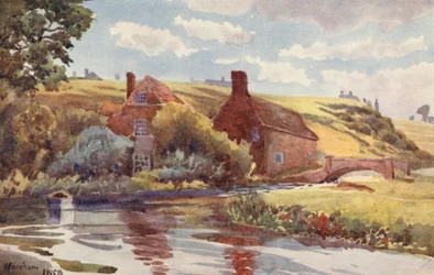 Stary Młyn, Wareham (druk kolorowy)