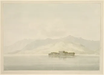 Isola Madre, Jezioro Maggiore, ok. 1781 (wc nad grafitem na papierze czerpanym)