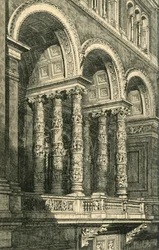 Centralna wnęka w głównym czworoboku, c. 1860, 1881.