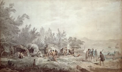 Kapitan Cook w zatoce Ship Cove, Queen Charlotte Sound