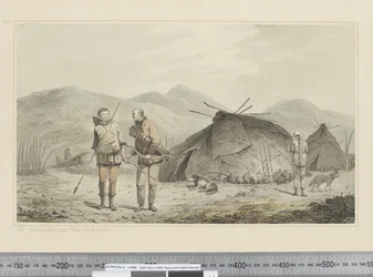 F.31 Tschuktschi i ich mieszkania, ok. 1773-84 (akwarela)