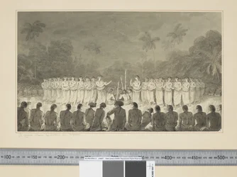 F.6 Nocny taniec kobiet w Hapaee, ok. 1773-84 (akwarela)