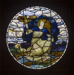 Biddulph Grange, James Powell & Sons, John William Brown (1842-1928), powietrze, 1903, secesja