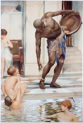 The Bathers, Boys Teasing a Slave (akwarela, ołówek i akwarela na papierze)