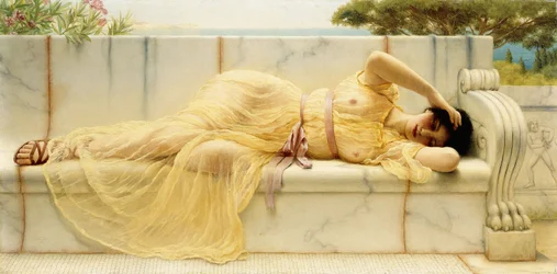 Dziewczyna w żółtej draperii, 1901