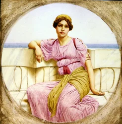 Refleksje, 1918 (wc na papierze)