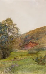 Wzgórza Quantock, ok. 1870 (akwarela na papierze)