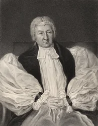 Herbert Marsh, Lord Bishop of Peterborough, rycina Johna Cochrana (fl.1821-65), z „Narodowej Galerii Portretów, tom II”, wydana ok. 1835 (lito)