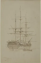 Buckinghamshire, Bombay (ołówek i akwarela (monochromatyczny) na papierze (szary))