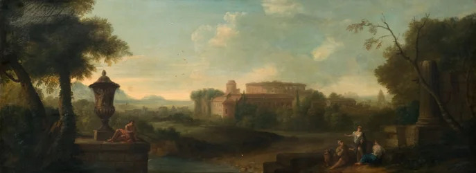 Rzym ze wzgórza Awentyn, 1710.